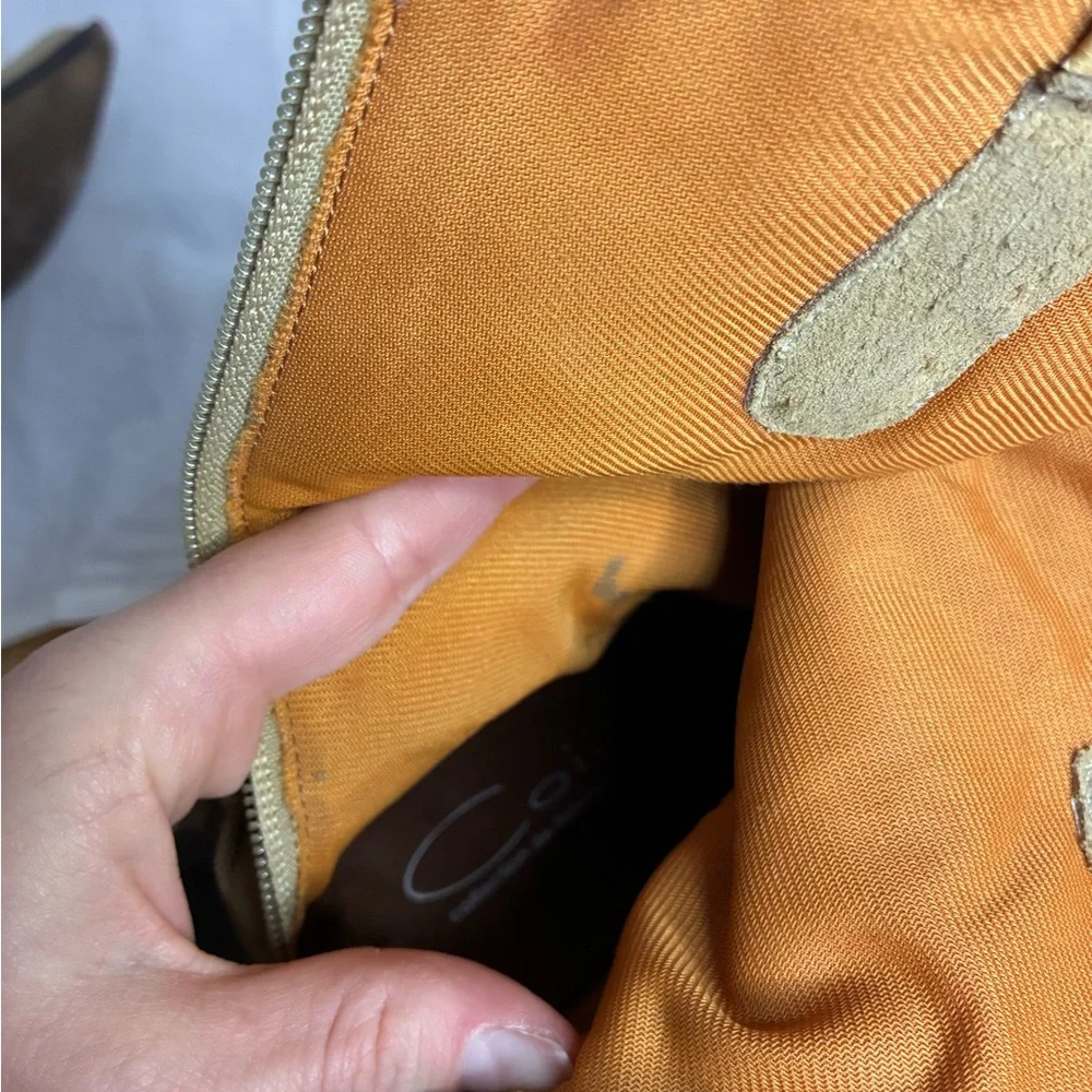 Vintage Suede Fringe Western Bohemian Cowboy Boots - Picture 10 of 12